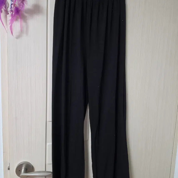 [BUNJANG] Black &amp; Charcoal Wide Pants / 찰랑찰랑 블랙 &amp;차콜  팬츠