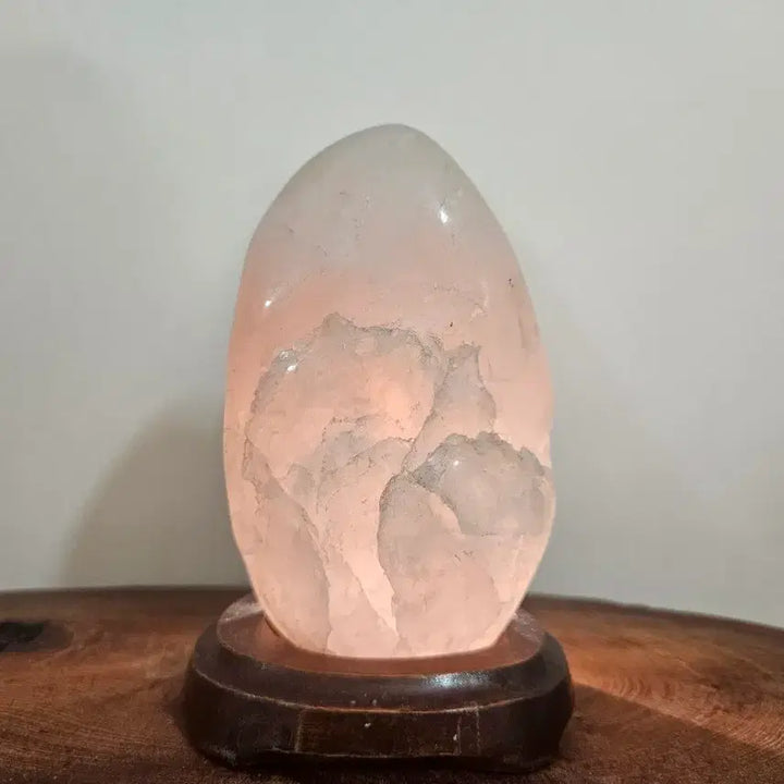 [BUNJANG] Rose Quartz Natural Stone Display / 핑크빛 로즈쿼츠 천연석 광물원석 수석