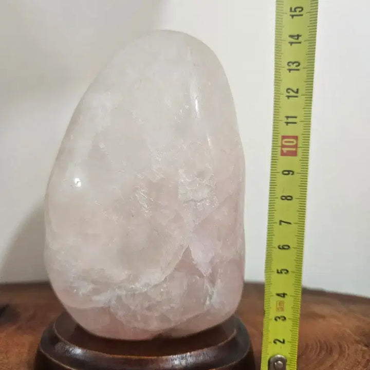 [BUNJANG] Rose Quartz Natural Stone Display / 핑크빛 로즈쿼츠 천연석 광물원석 수석