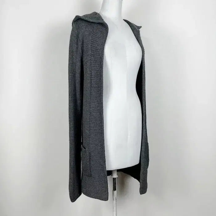[BUNJANG] Theory Open Wool Long Cardigan / 띠어리/후드 오픈 울 롱 가디건 여2/라덴