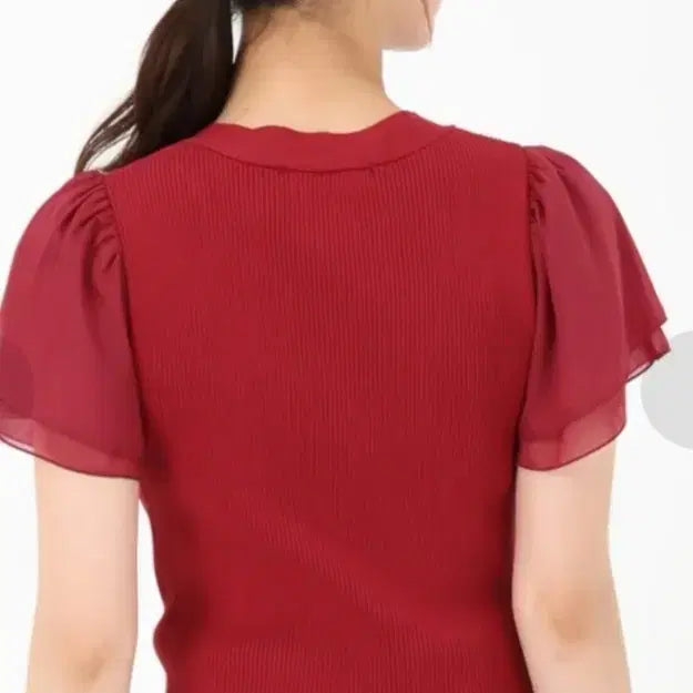 [BUNJANG] Misch Masch Strap Ribbon Knit Blouse Top / (일본브랜드새제품)MISCH MAHCH 스트랩리본 니트 블라우스티 F