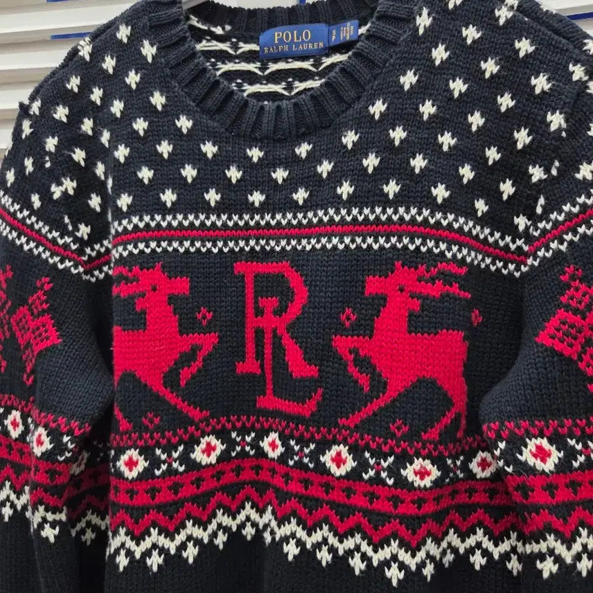 [BUNJANG] Polo Ralph Lauren Nordic Cowichan Knit Sweater / 폴로 랄프로렌 노르딕 코위찬 니트