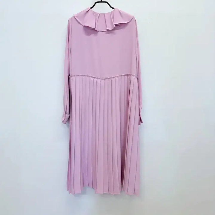 [BUNJANG] BEAMUSE MANSION Frill Collar Pleats Long Dress / 비뮤즈맨션 프릴카라 플리츠 원피스