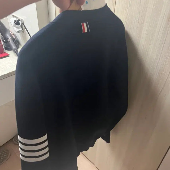 [BUNJANG] Thom Browne Milano Stitch Cardigan Navy / 톰브라운 밀라노 스티치 가디건 네이비