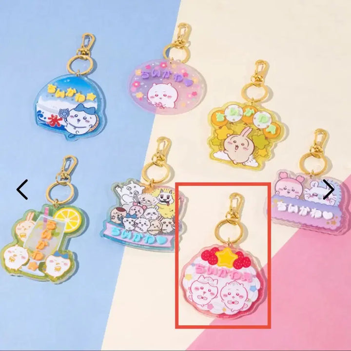 [BUNJANG] Chiikawa Pachipachi Dec name Acrylic Keyring Name Plate / 치이카와 파치파치 데코네임 아크릴 키링 이름판 네임택