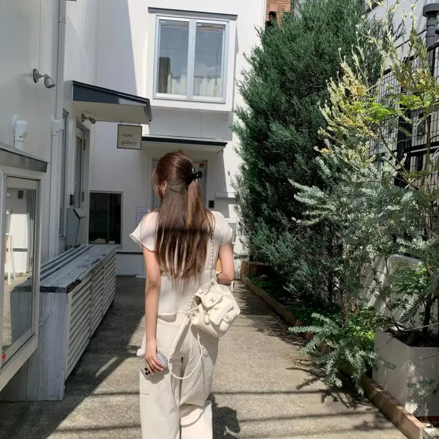 [BUNJANG] Liet  Hazel Blouse + Carpenter Denim Set / 리에뜨 코디세트 (헤이즐블라우스+ 카펜더데님)