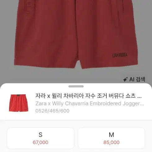 [BUNJANG] Zara x Willy Chavarria Embroidered Jogger Bermuda Shorts / 자라 윌리 차바리아 자수 조거 버뮤다 쇼츠