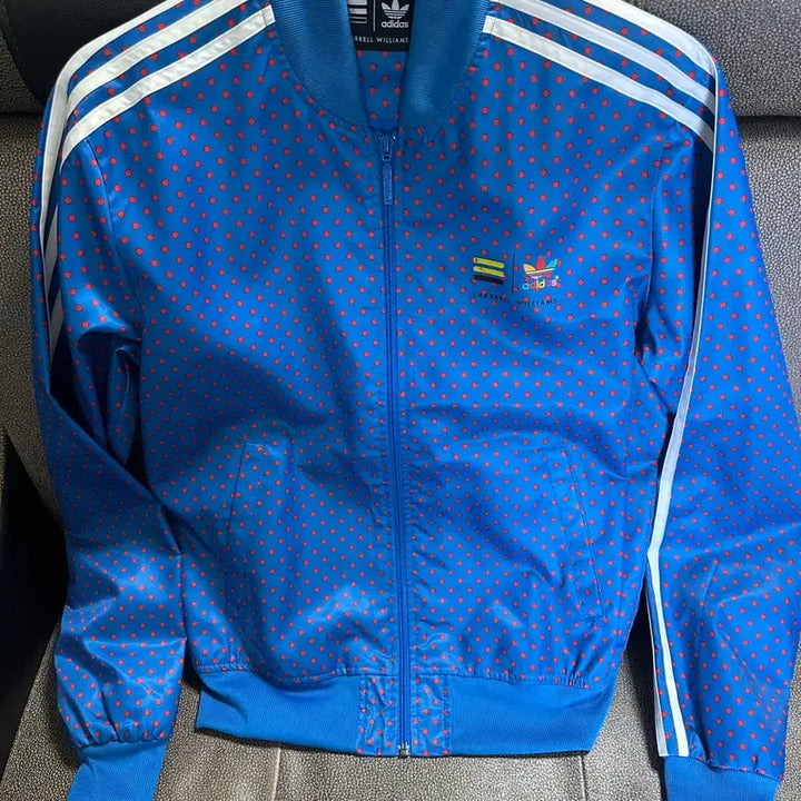 [BUNJANG] Adidas Pharrell Williams Blue Dot Track Top (Size M) / 아디다스 파렐 윌리엄스 블루 도트 트랙탑M(95-100)