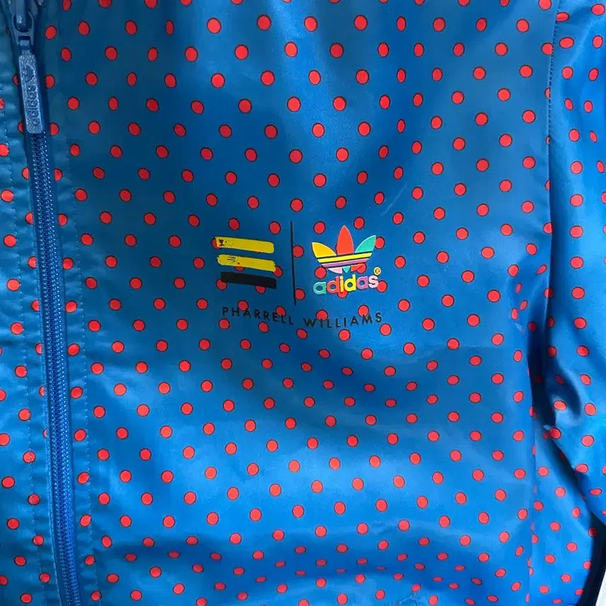 [BUNJANG] Adidas Pharrell Williams Blue Dot Track Top (Size M) / 아디다스 파렐 윌리엄스 블루 도트 트랙탑M(95-100)