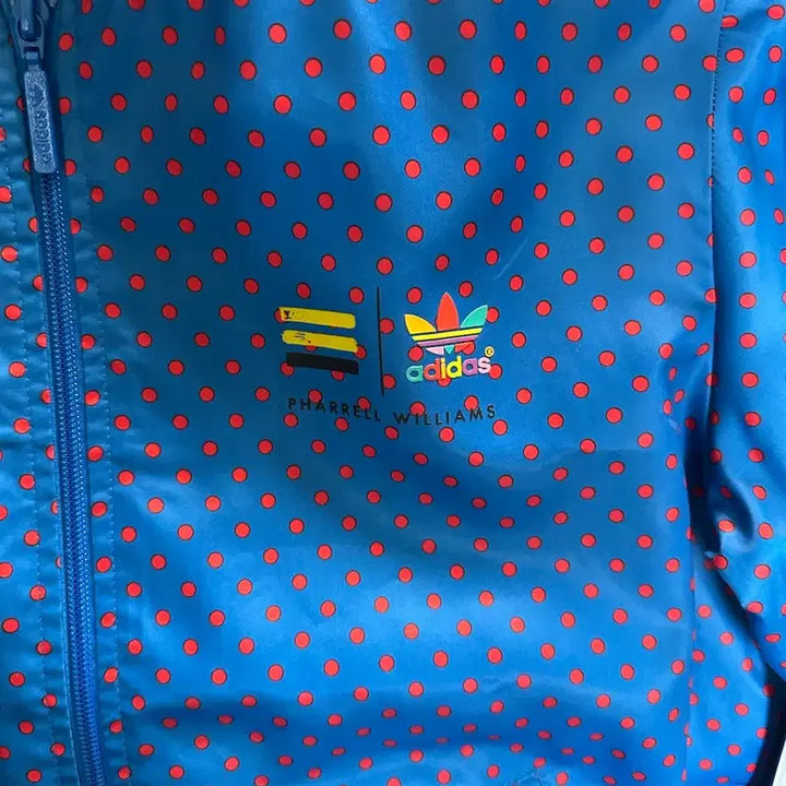 [BUNJANG] Adidas Pharrell Williams Blue Dot Track Top (Size M) / 아디다스 파렐 윌리엄스 블루 도트 트랙탑M(95-100)