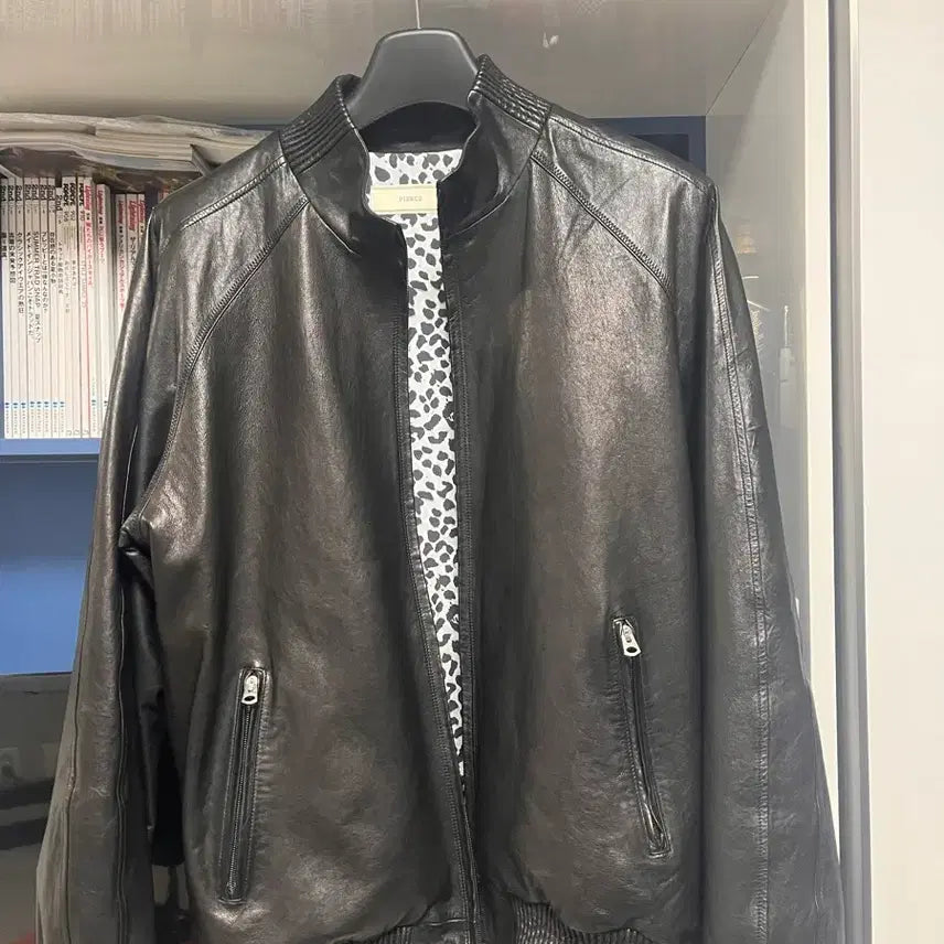 [BUNJANG] Piars Leather Track Jacket / (M)피어스 레더 트랙자켓