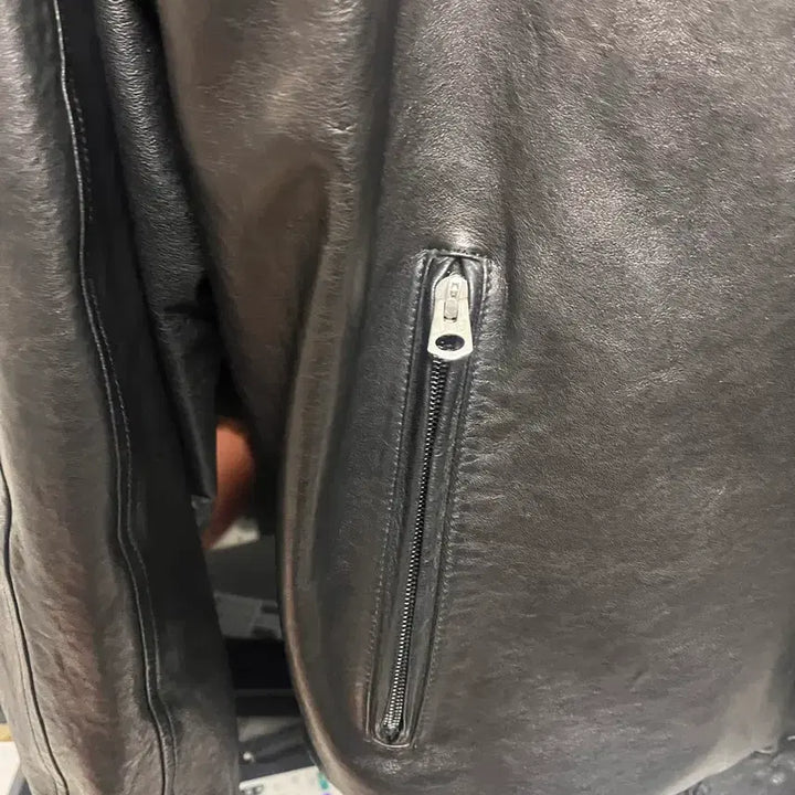 [BUNJANG] Piars Leather Track Jacket / (M)피어스 레더 트랙자켓