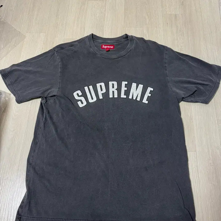 [BUNJANG] Supreme 24SS Crack Arc Short Sleeve T-Shirt Black / [L] 슈프림 크랙 아크 숏슬리브 탑 반팔 티셔츠 블랙 - 24SS