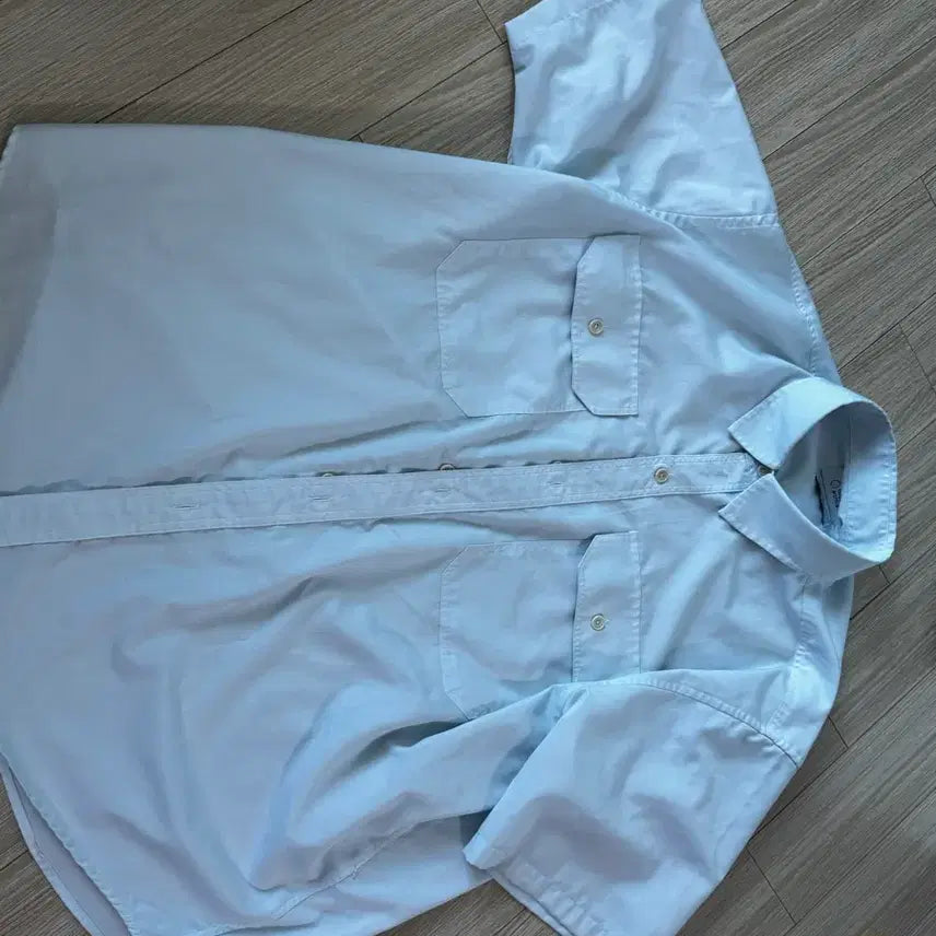 [BUNJANG] Node Archive Officer Half Sleeve Shirt Cloud Size 1 / 노드아카이브 오피서 하프 반팔 셔츠 클라우드 1사이즈