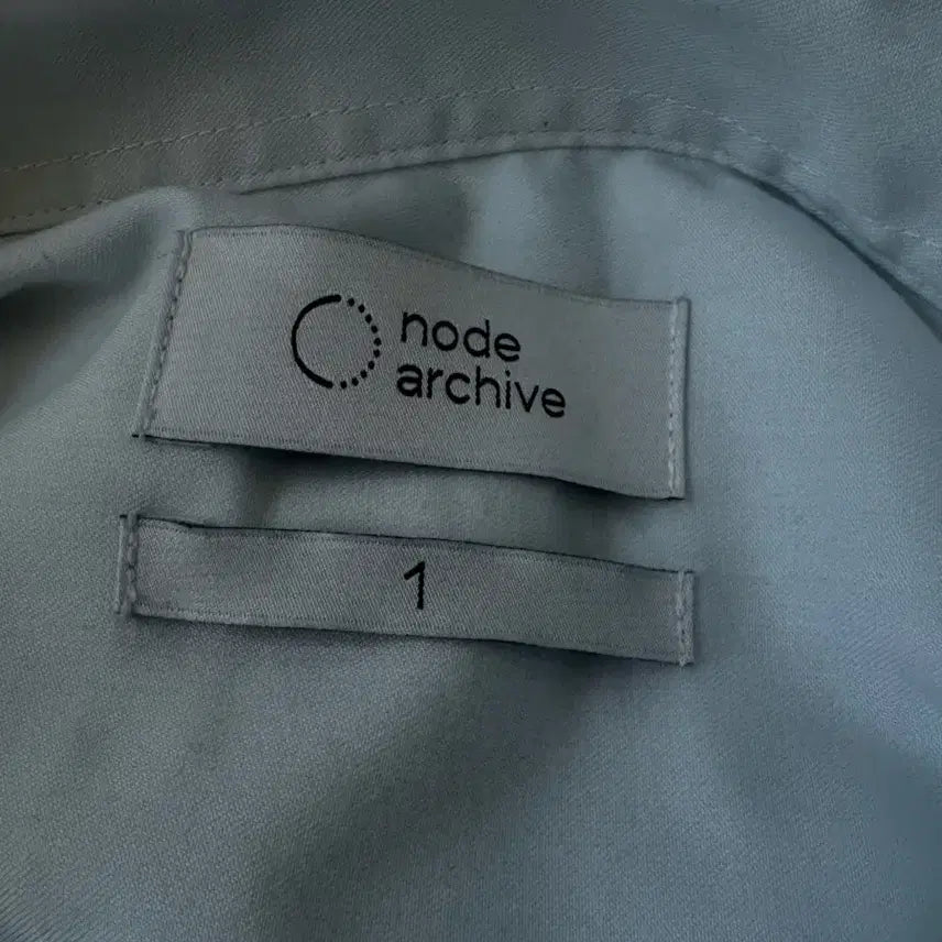 [BUNJANG] Node Archive Officer Half Sleeve Shirt Cloud Size 1 / 노드아카이브 오피서 하프 반팔 셔츠 클라우드 1사이즈