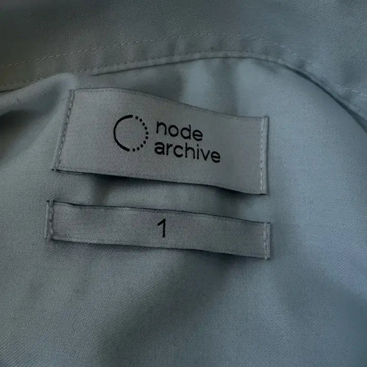 [BUNJANG] Node Archive Officer Half Sleeve Shirt Cloud Size 1 / 노드아카이브 오피서 하프 반팔 셔츠 클라우드 1사이즈