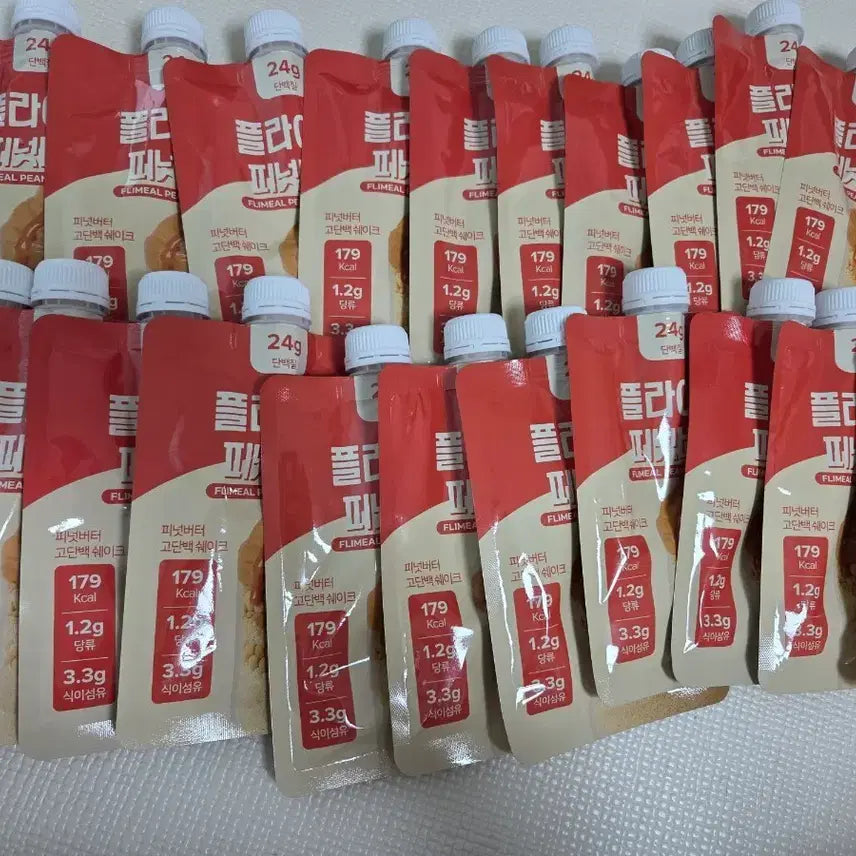 [BUNJANG] Fly Meal Protein Shake Peanut Butter Pouch (21 pcs) / 플라이밀 단백질 쉐이크 피넛버터 파우치 21개