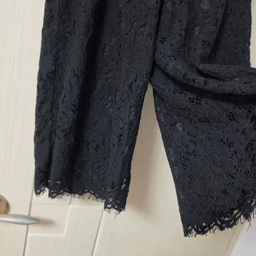 [BUNJANG] Black Lace Pants / 블랙 레이스 팬츠