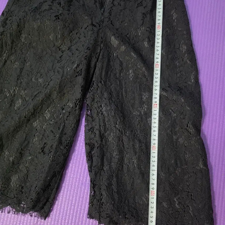 [BUNJANG] Black Lace Pants / 블랙 레이스 팬츠