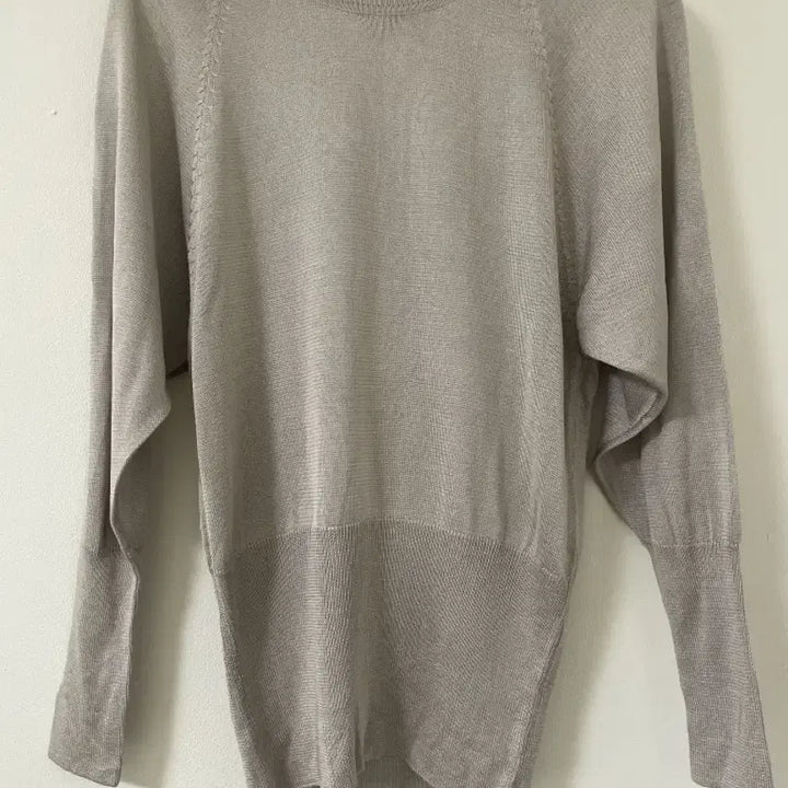 [BUNJANG] Japanese Local Brand 100% Silk Raglan Knit - Ash Grey / 일본로컬브랜드 실크100 애쉬그레이 나글랑니트