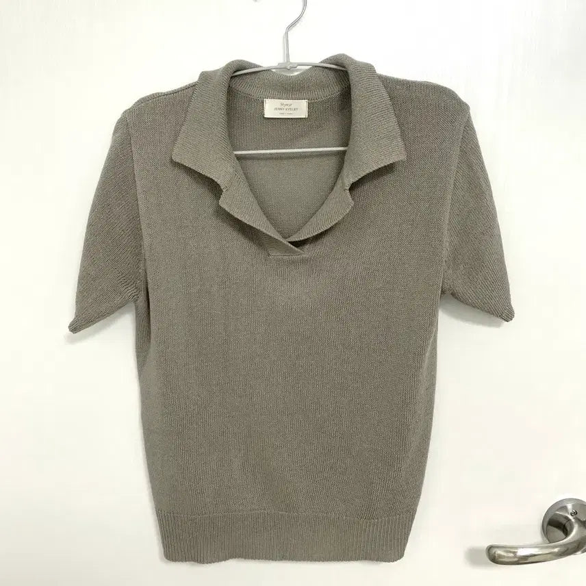 [BUNJANG] Half Sleeve Knit / 반팔 니트 모카