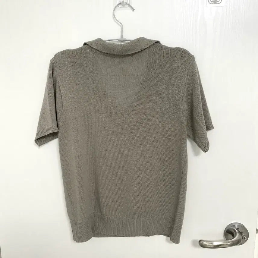 [BUNJANG] Half Sleeve Knit / 반팔 니트 모카