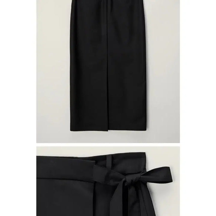 [BUNJANG] Dunst Maxi Wrap Skirt Long Skirt Black / 던스트 맥시 랩 스커트 롱스커트 블랙