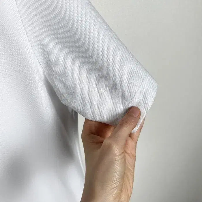 [BUNJANG] Adidas White Collar Short Sleeve T-Shirt Men XL (105) / 아디다스/화이트 카라 반팔 티 티셔츠 남XL 105/라덴