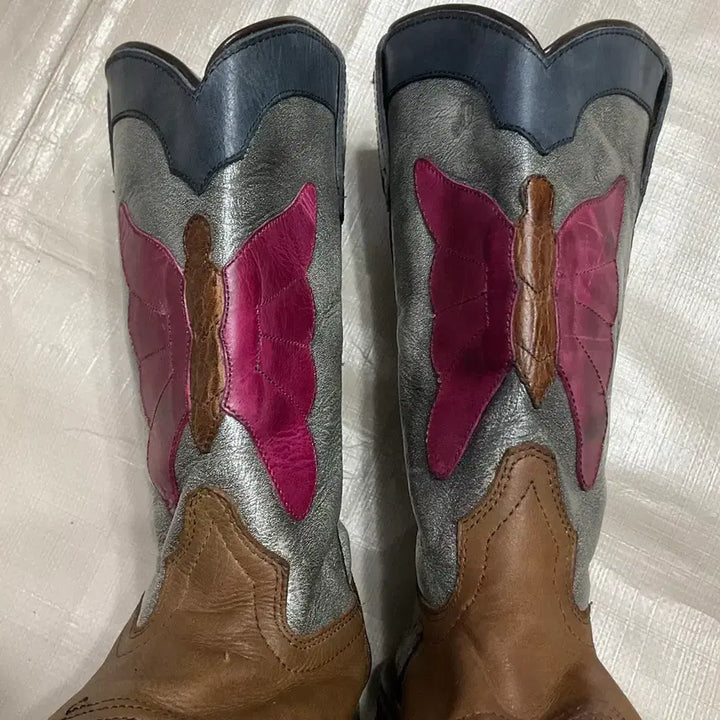 [BUNJANG] Vintage Western Boots Butterfly Detail Size 250 / 빈티지 웨스턴 부츠 250