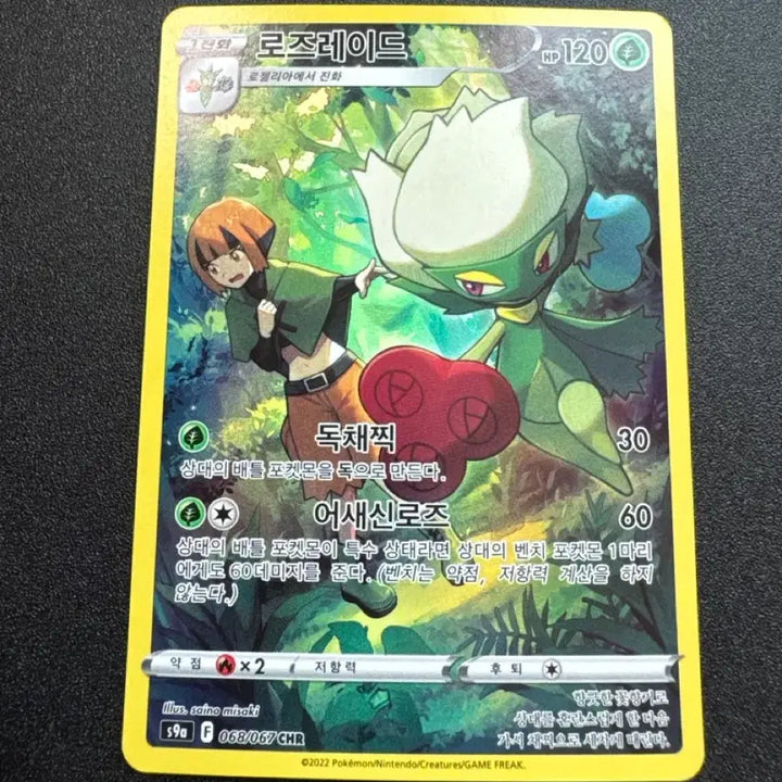 [BUNJANG] Pokémon Roserade CHR Trading Card - A+ Condition / 포켓몬) 로즈레이드 CHR  A+급