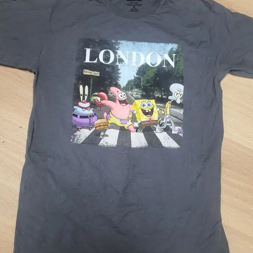 [BUNJANG] Nickelodeon SpongeBob Short Sleeve T-Shirt / 니켈로디언 스폰지밥 반팔티셔츠