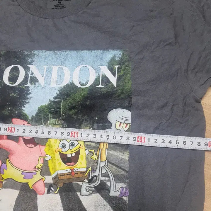 [BUNJANG] Nickelodeon SpongeBob Short Sleeve T-Shirt / 니켈로디언 스폰지밥 반팔티셔츠