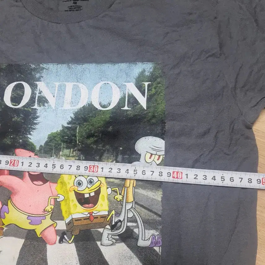 [BUNJANG] Nickelodeon SpongeBob Short Sleeve T-Shirt / 니켈로디언 스폰지밥 반팔티셔츠