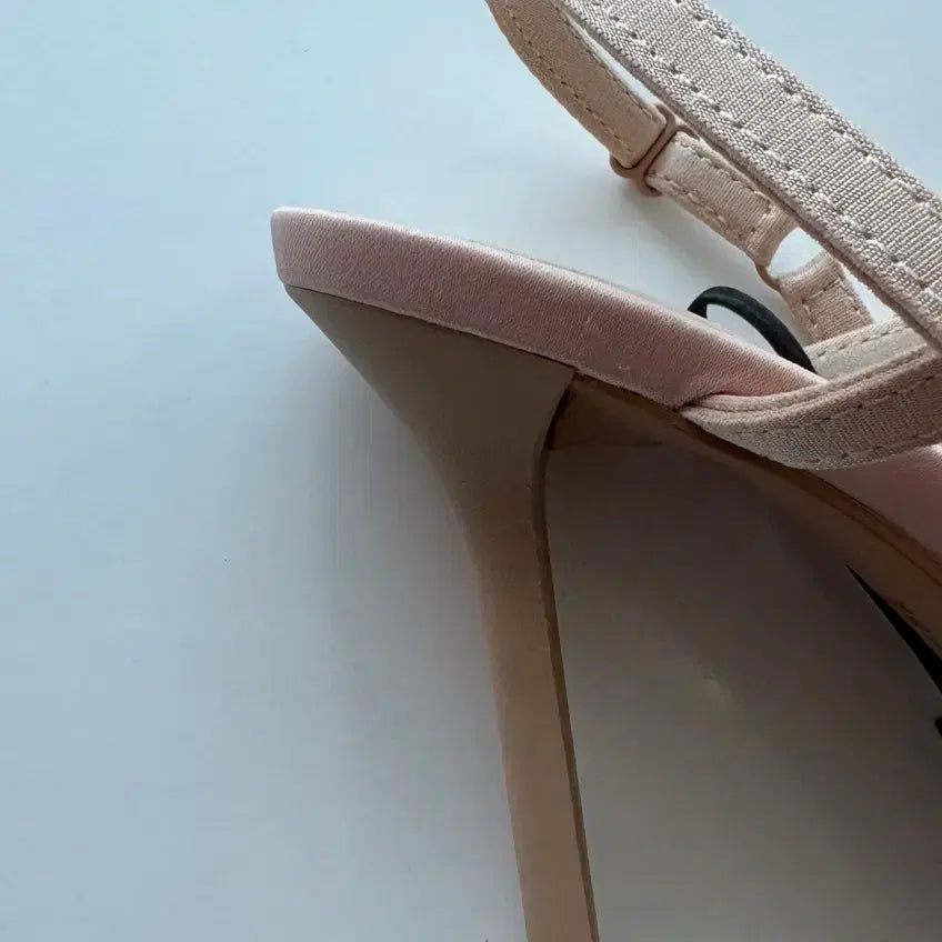 [BUNJANG] Zara Strappy Stiletto Heels Beige-Pink / 자라 스트랩 샌들힐 235 9.5cm 베이지핑크 새상품 택O / 하객룩