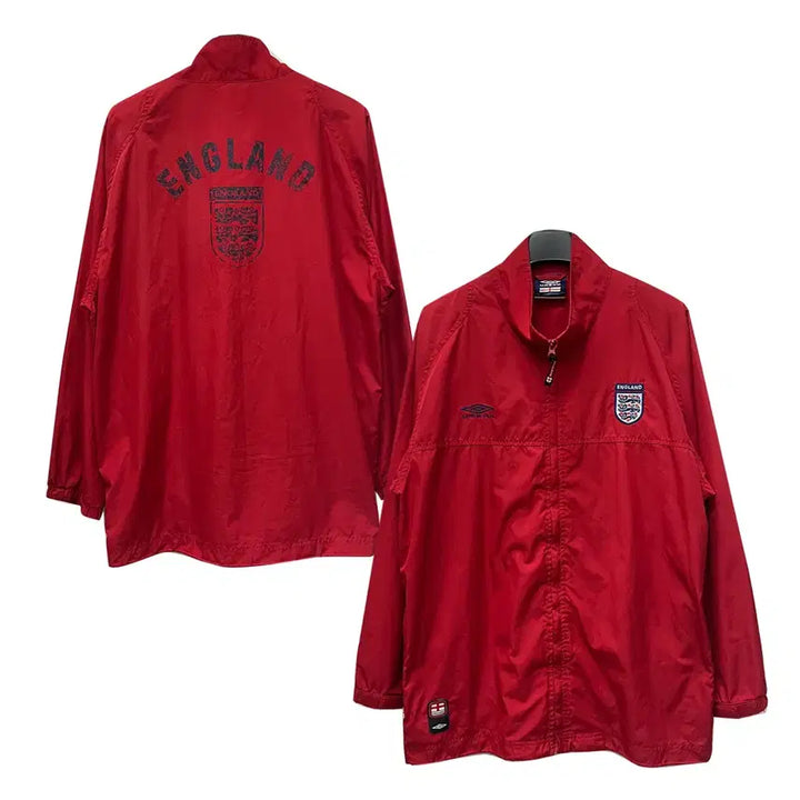 [SOLD OUT] 00s 엄브로 잉글랜드 우븐 바람막이 자켓 XL