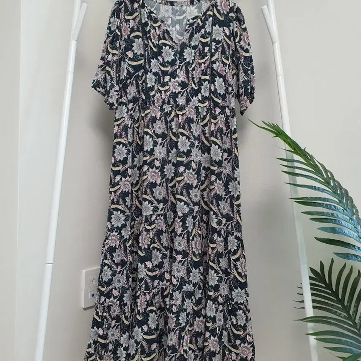 [BUNJANG] Thursday Island Short Sleeve Tiered Dress / 써스데이아일랜드 반팔 티어드원피스