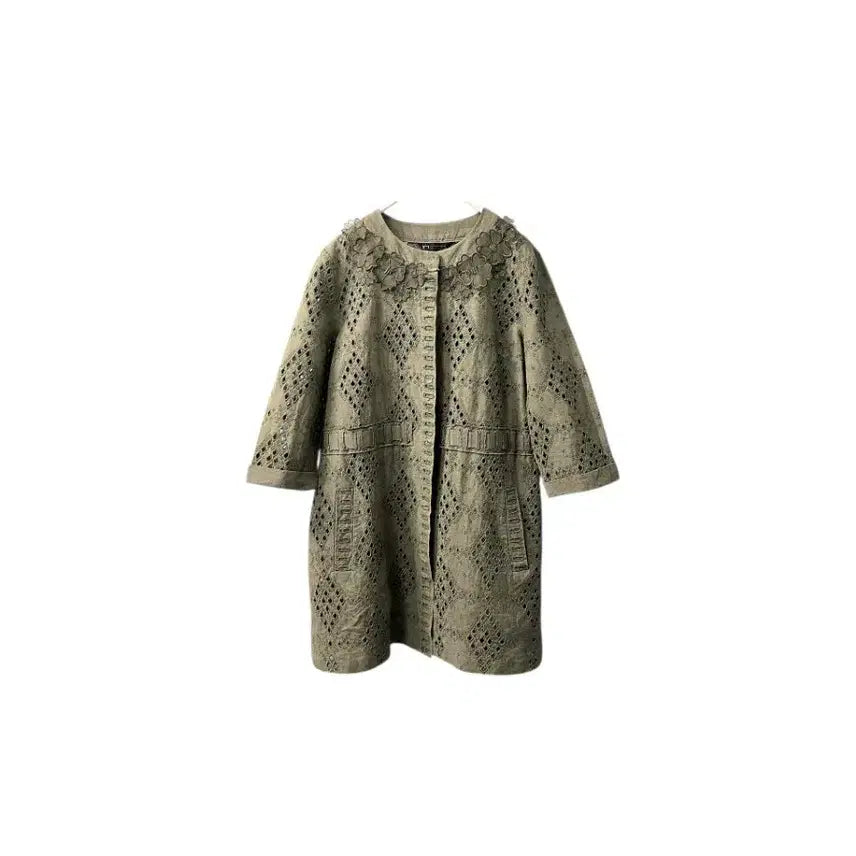 [BUNJANG] GIBI Linen Punching Lace Jacket / 기비  린넨  펀칭 레이스  자켓