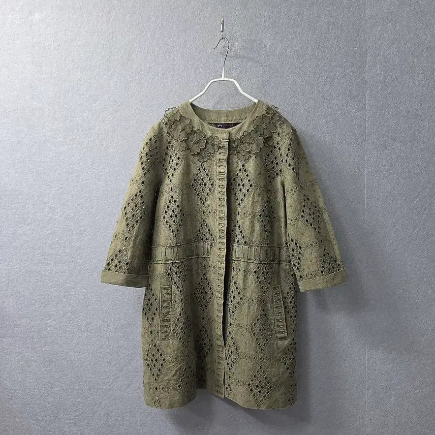 [BUNJANG] GIBI Linen Punching Lace Jacket / 기비  린넨  펀칭 레이스  자켓