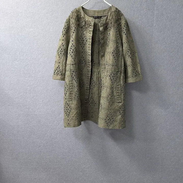 [BUNJANG] GIBI Linen Punching Lace Jacket / 기비  린넨  펀칭 레이스  자켓