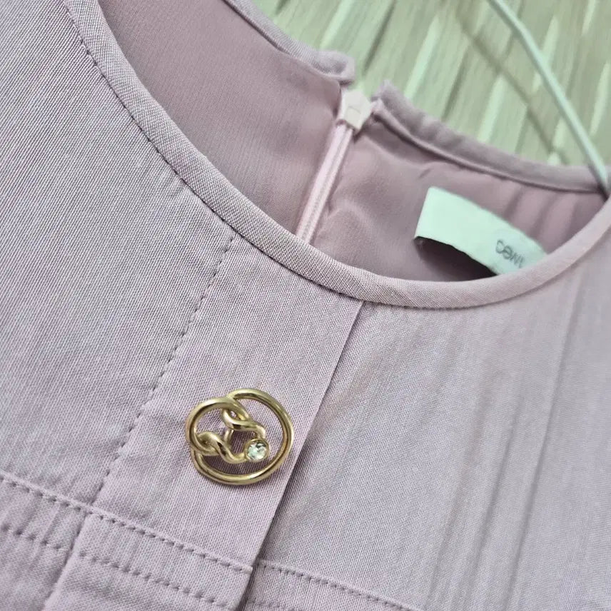 [BUNJANG] DEWL Lavender Long Sleeve Dress / 듀엘 라벤더 롱 반팔원피스