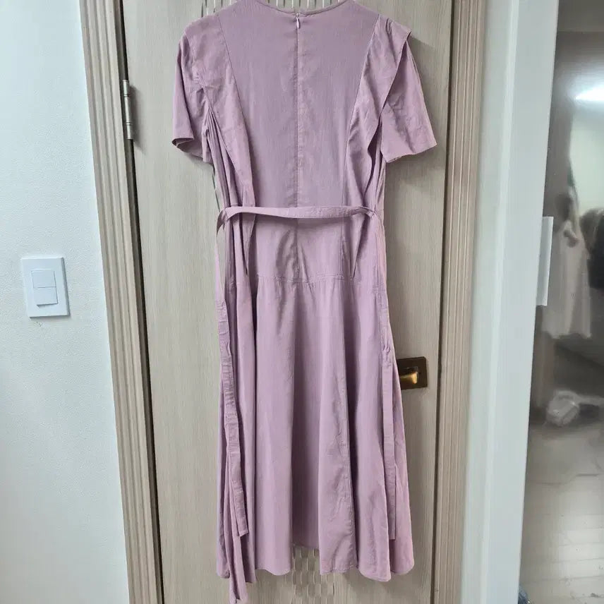 [BUNJANG] DEWL Lavender Long Sleeve Dress / 듀엘 라벤더 롱 반팔원피스