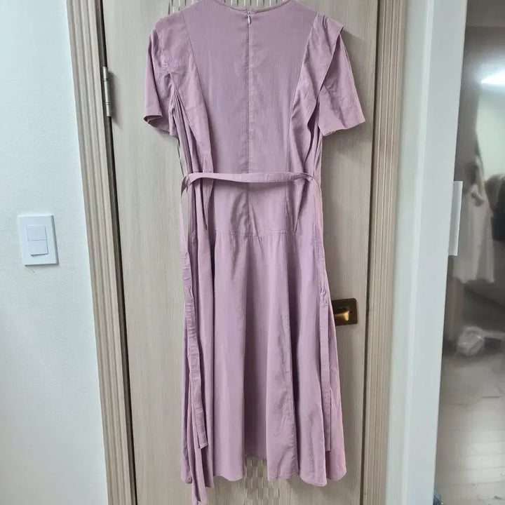 [BUNJANG] DEWL Lavender Long Sleeve Dress / 듀엘 라벤더 롱 반팔원피스