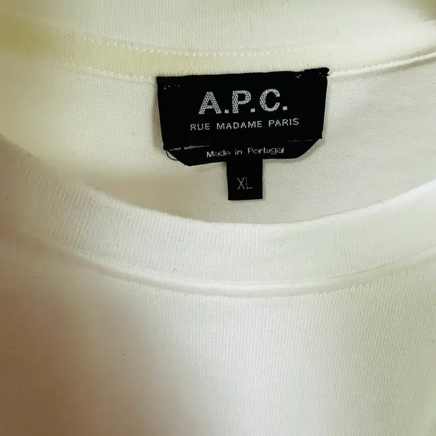 [BUNJANG] A.P.C. Raymond T-Shirt White XL / 아페쎄 레이몬드 티셔츠 화이트 XL
