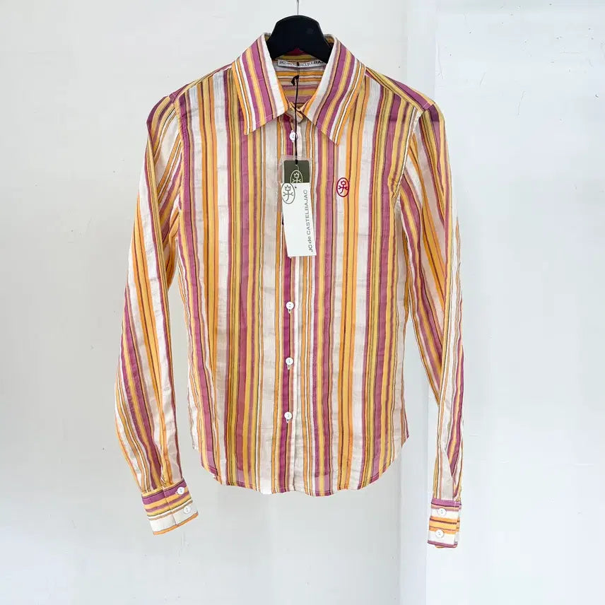[BUNJANG] JC de Castelbajac Multicolor Stripe Shirt / 제이씨 드 카스텔바작 멀티컬러 스트라이프 셔츠