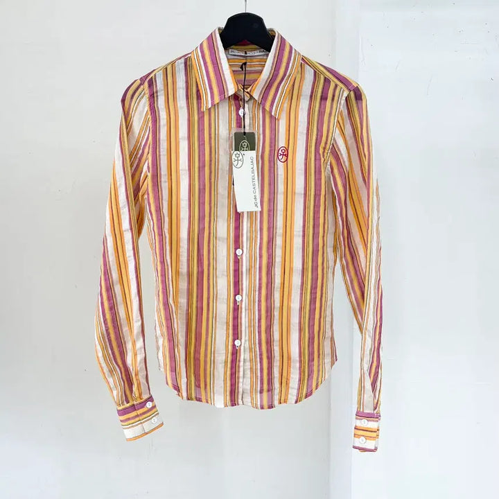 [BUNJANG] JC de Castelbajac Multicolor Stripe Shirt / 제이씨 드 카스텔바작 멀티컬러 스트라이프 셔츠