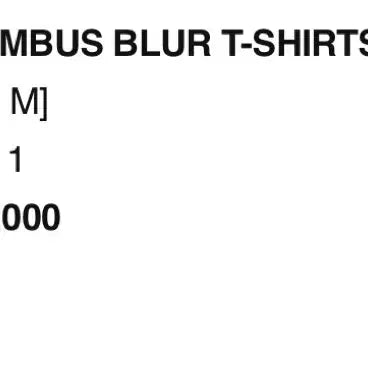 [BUNJANG] Mischief Rhombus Blur Short Sleeve T-Shirt / 미스치프 롬버스 블러 반팔 M