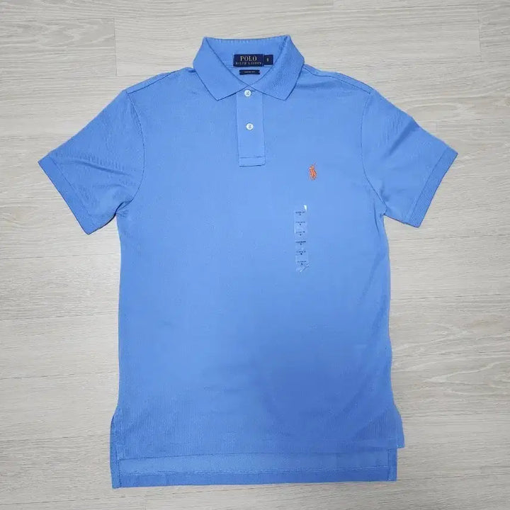 [BUNJANG] Polo Ralph Lauren Cornflower Blue Short Sleeve Polo Shirt / 폴로 랄프로렌 콘플라워색상 반팔 카라티 S-M