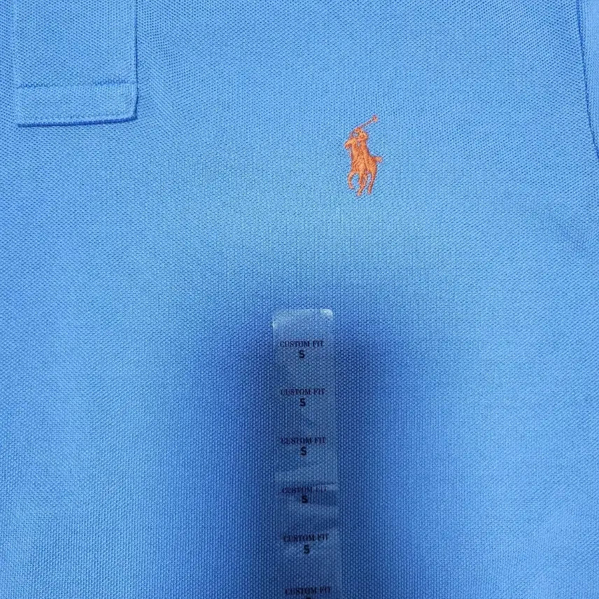 [BUNJANG] Polo Ralph Lauren Cornflower Blue Short Sleeve Polo Shirt / 폴로 랄프로렌 콘플라워색상 반팔 카라티 S-M