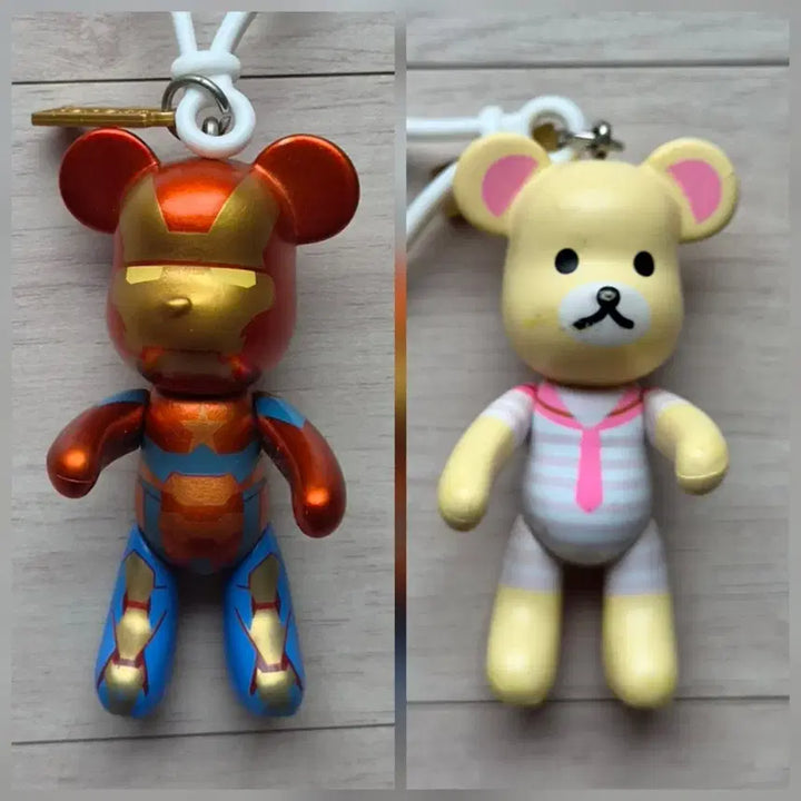 [SOLD OUT] 상품 상세POPOBE 포포베 아이언맨 베어브릭 키링과 곰돌이 키링