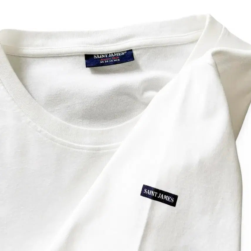 [BUNJANG] Saint James Solid Crew Neck T-Shirt / Saint James Solid Crew Neck T-Shirt